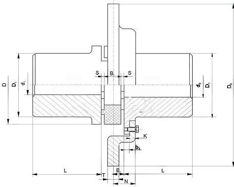 LXP帶制動(dòng)盤型星形彈性聯(lián)軸器